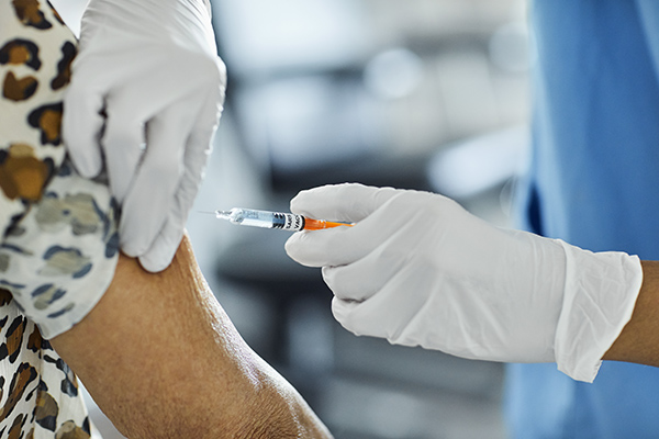 receiving vaccine