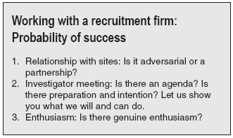 Working with a recruitment firm: