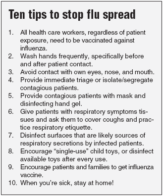 Ten tips to stop flu spread