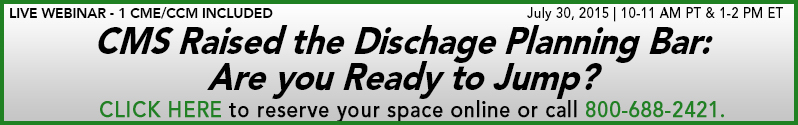 Discharge Planning Bar Webinar horizonal banner